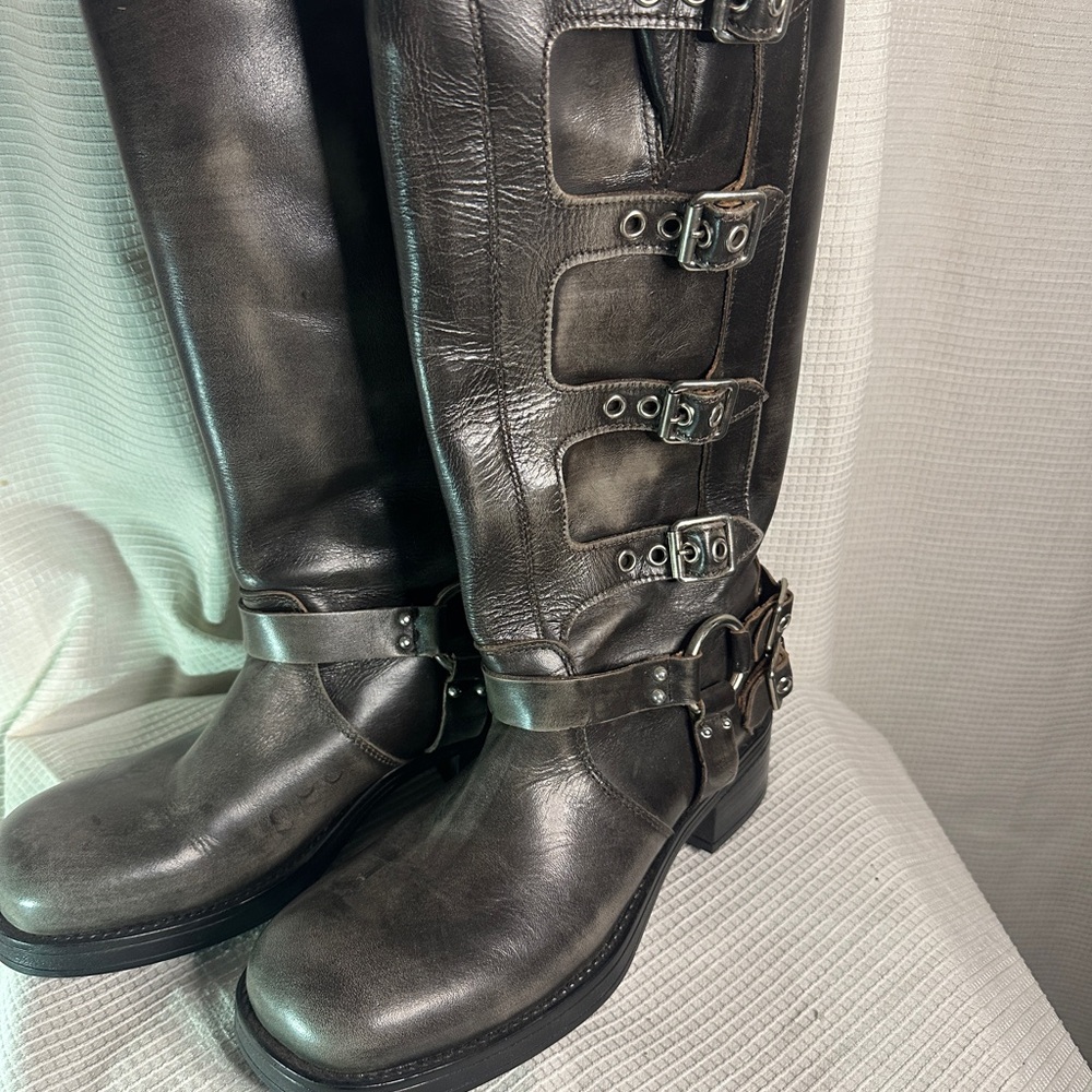 Steve Madden Black Moto Boots